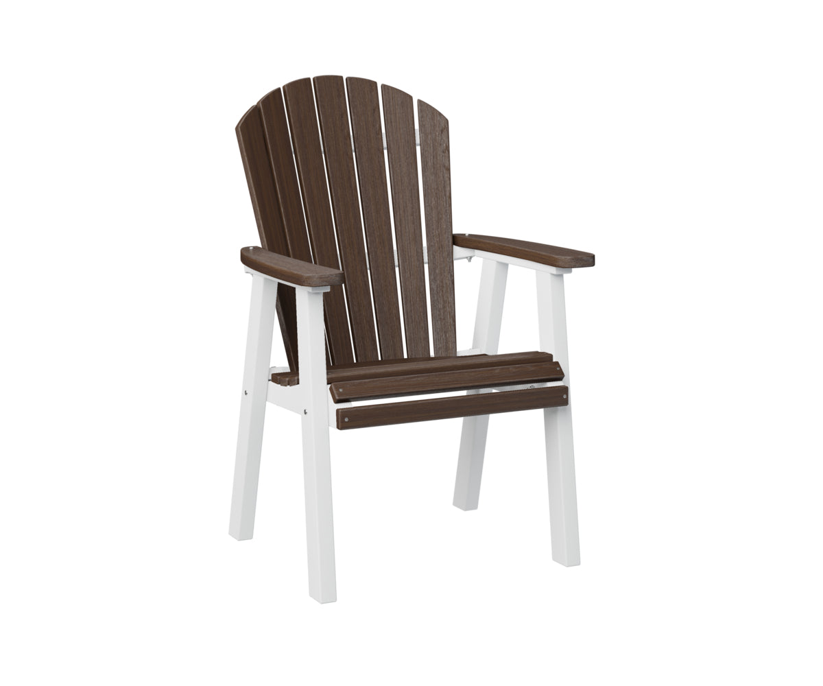 Berlin Gardens Comfo Back Dining Chair -Brazilian Walnut on White