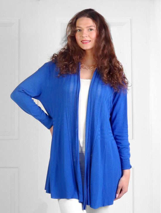 Sweater - Embroidered Bottom Design - Blue
