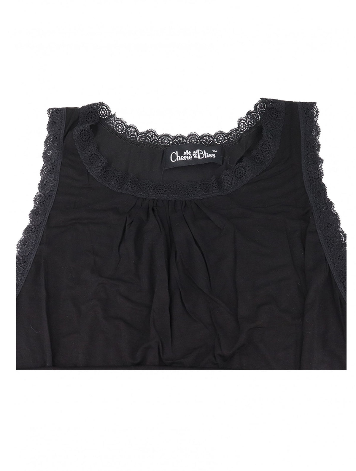 Black Lacy Tank Top
