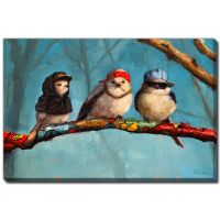 Paintings - Birdz in da hood