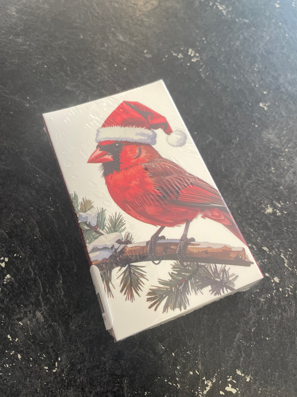 Cardinal in Santa Hat Matches-45 Stks-4"L