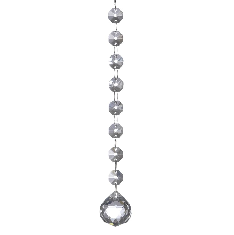 7.5" Hanging Glass Ball Ornament