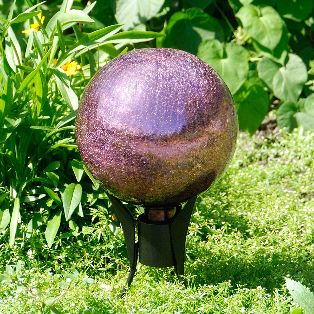 Gazing Ball - 12" - Plum - Country Stoves and Sunrooms Ltd