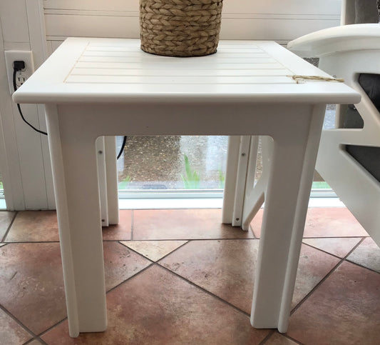 Beaver Springs - Deep Seating End Table - White