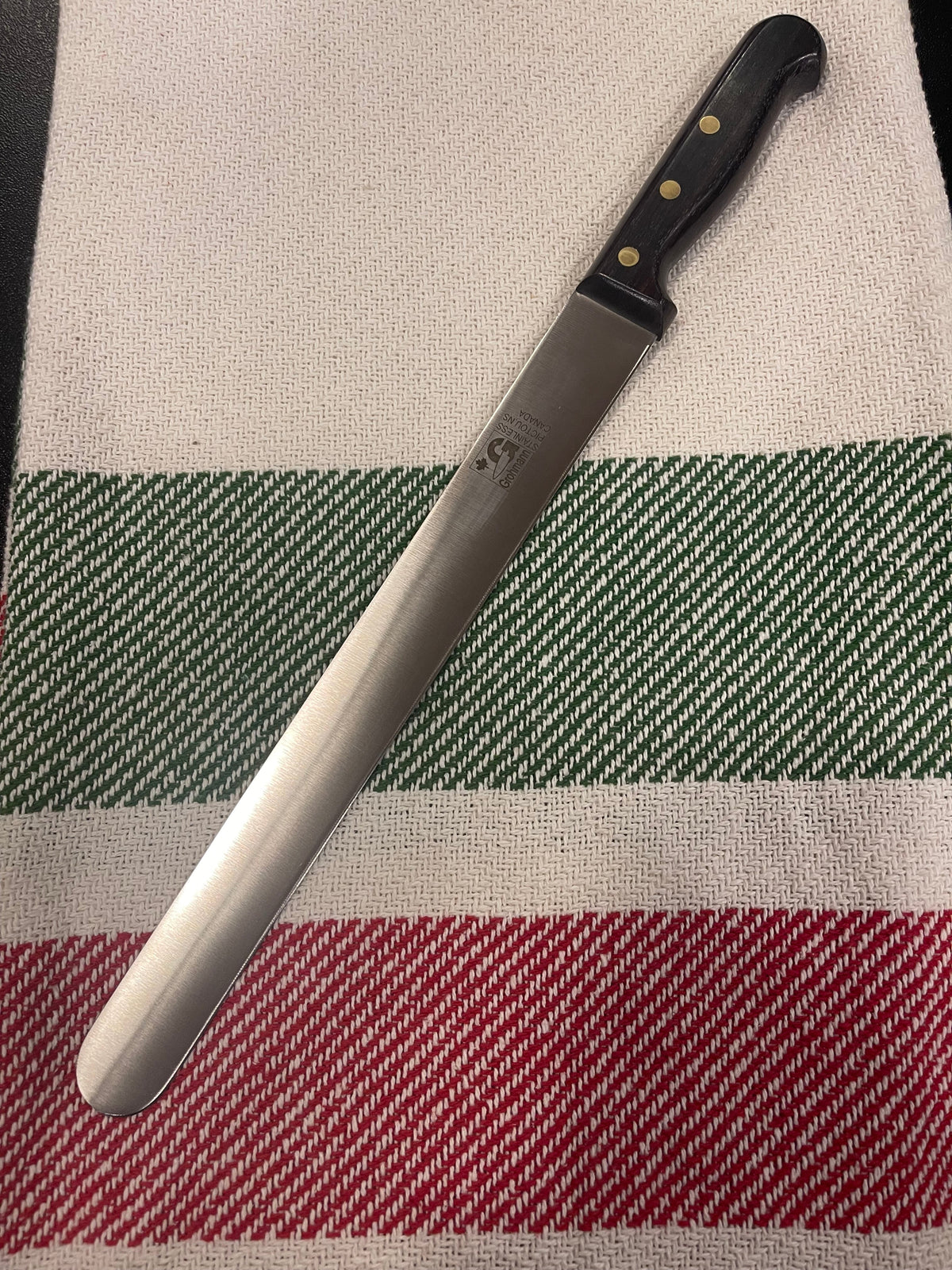 GROHMANN KITCHEN KNIVES  206-12 12" Slicer Rosewood Handle  - $84.00