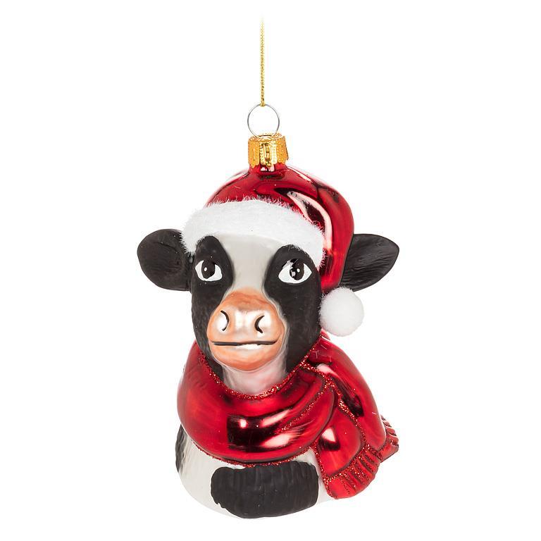 Cow with Hat Ornament