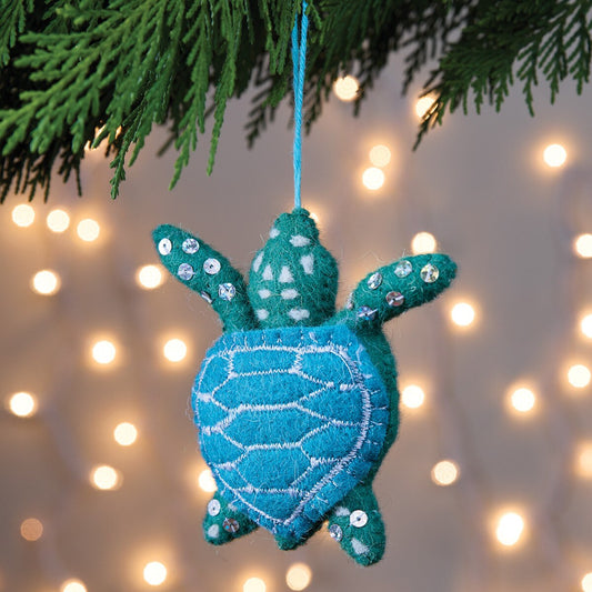 Sea Turtle Felt Ornament