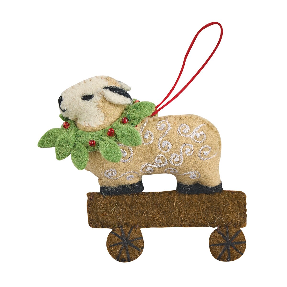 Sheep with wreath