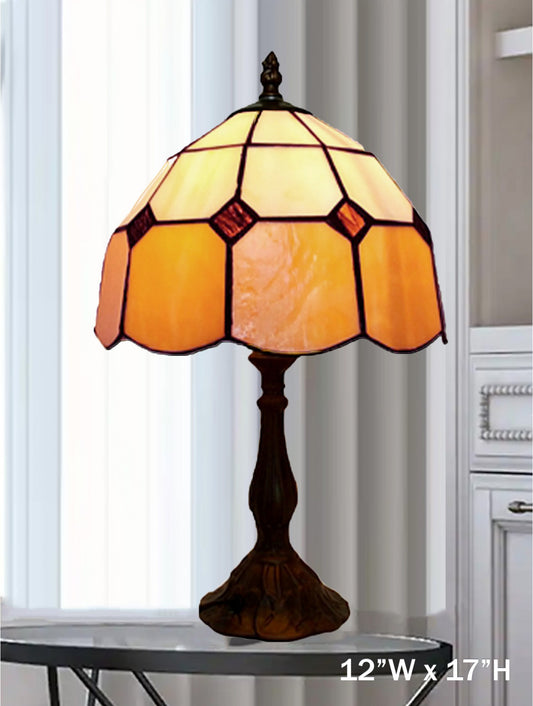 Hand-Made Stained Glass Lamp