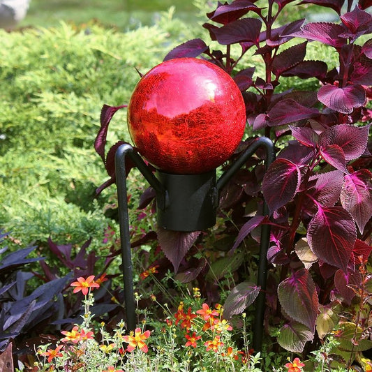 Gazing Ball - 6" - Red - G6-RD-C