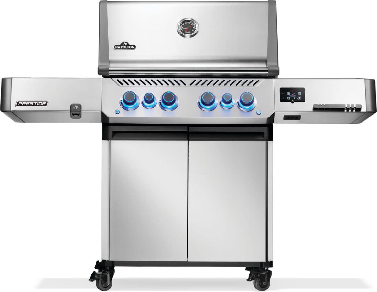 Napoleon Prestige® 500 Connected, Propane Grill with Infrared Side and Rear Burner, Stainless Steel