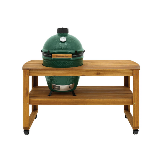 BIG GREEN EGG - Large Acacia Wood Table - 118257