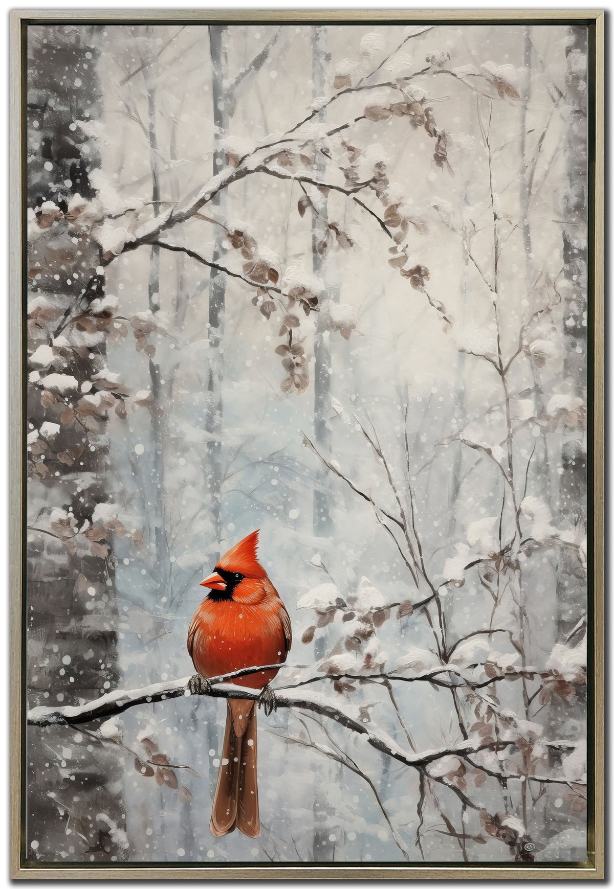 Winter Cardinal 24X36