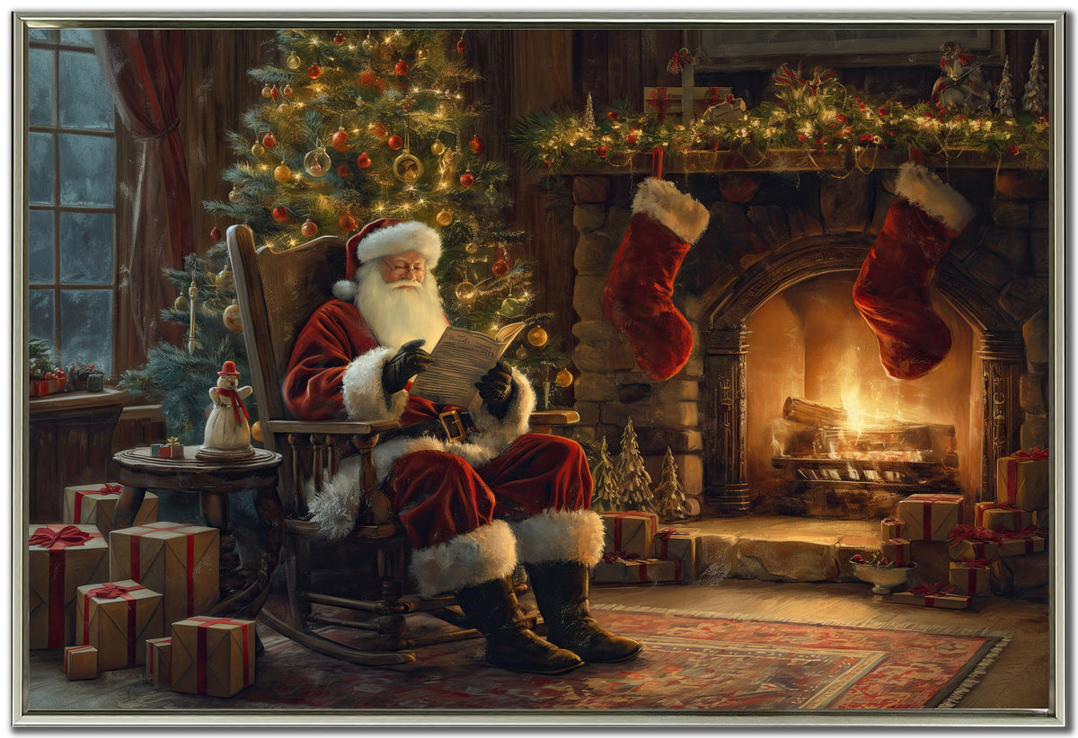 Santa Reading 24X36