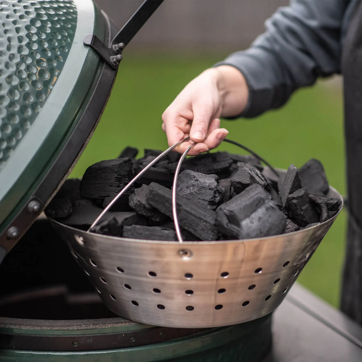 BIG GREEN EGG - Stainless Steel Fire Bowl -122674