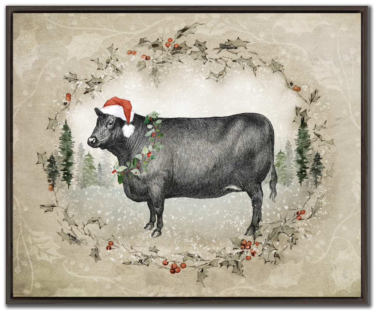 Christmas Cow 16X20