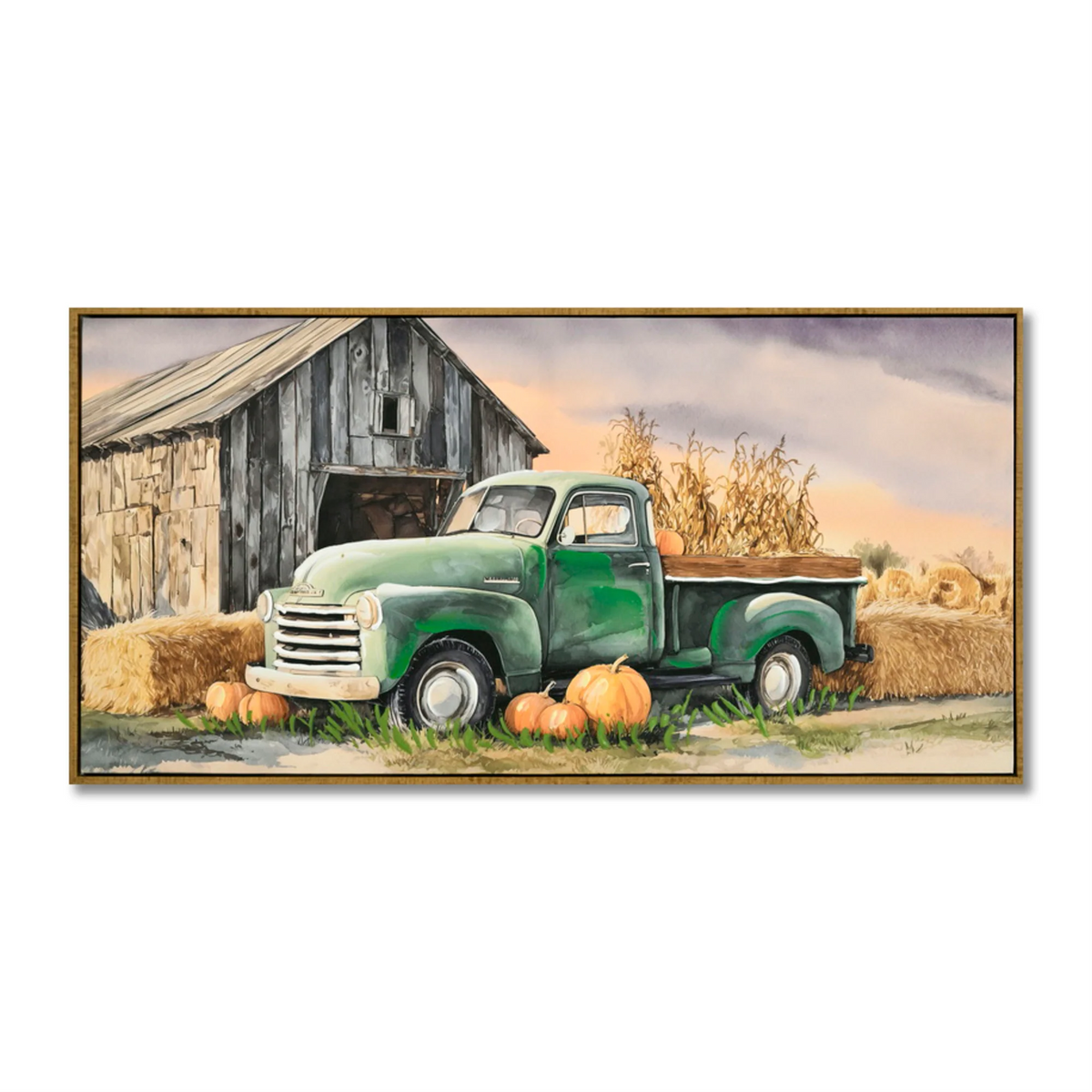 Vintage Green Farm Truck