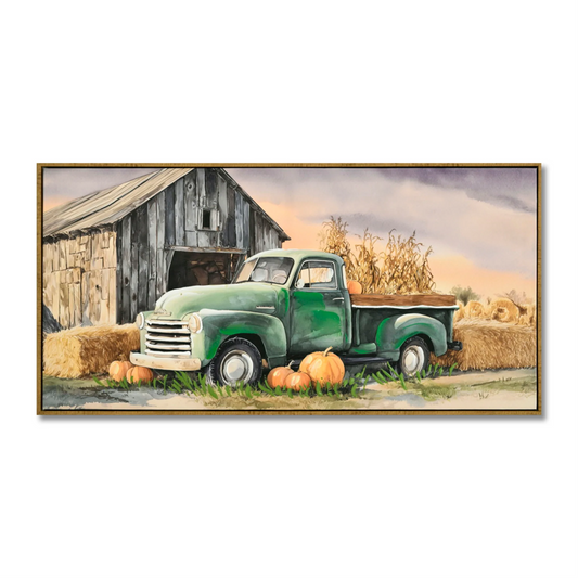 Vintage Green Farm Truck