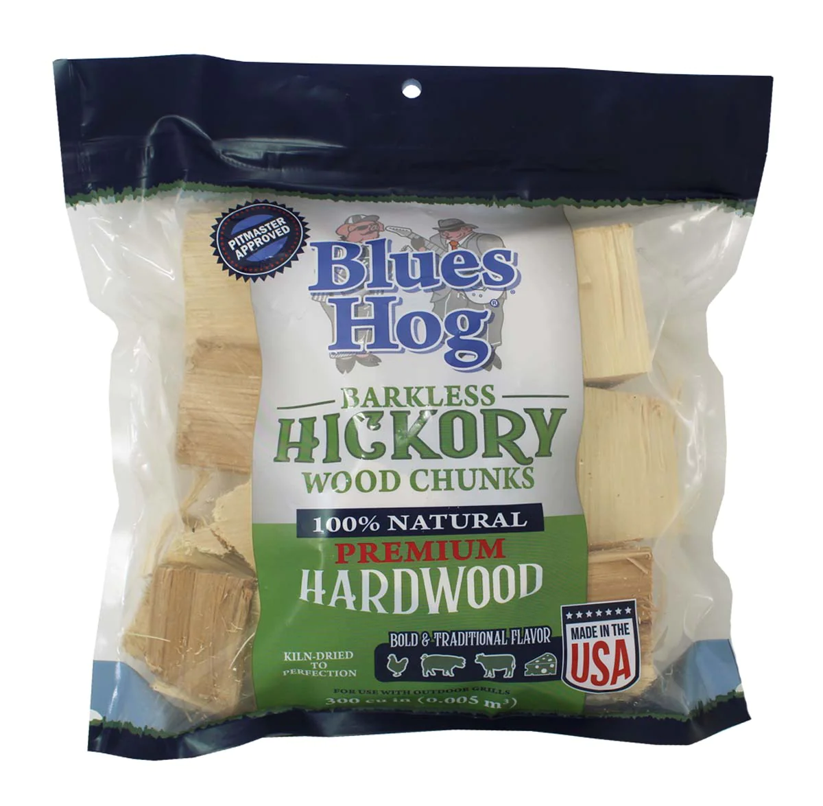 Blues Hog Barkless Hickory Wood Chunks