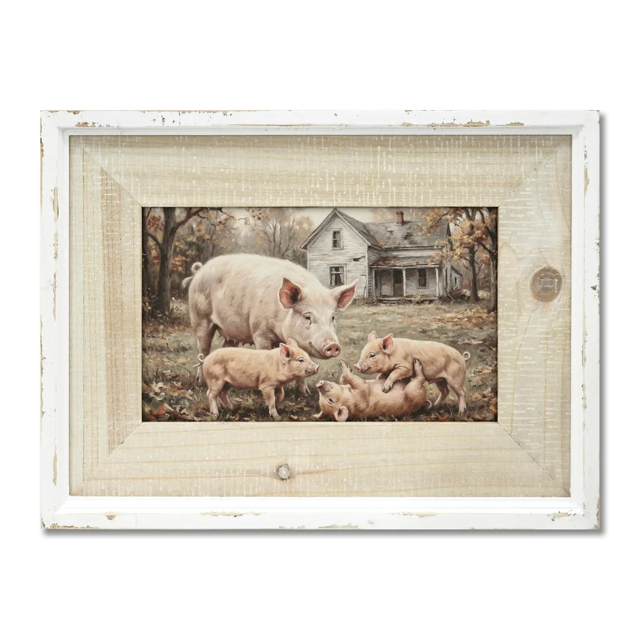 Mother Pig & Piglets Painting