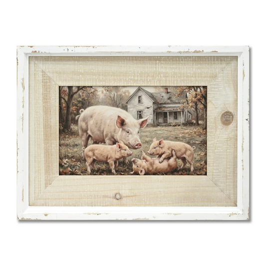 Mother Pig & Piglets Painting