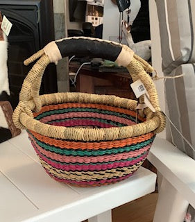 Big Blue Moma - Small Round Basket Variety of Colors