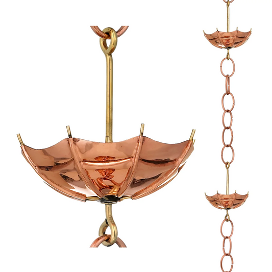 Umbrella Rain Chain - 8.5 ft., with 4 Extra Large Figures