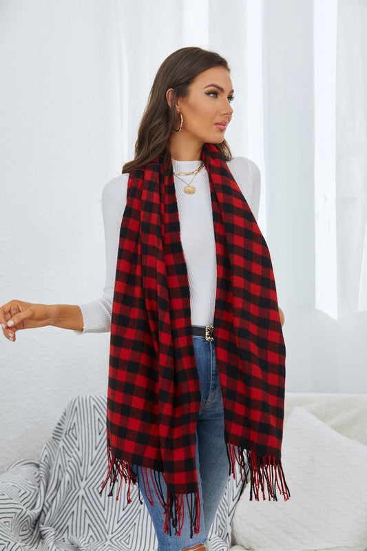 Cashmere Plaid Scarf