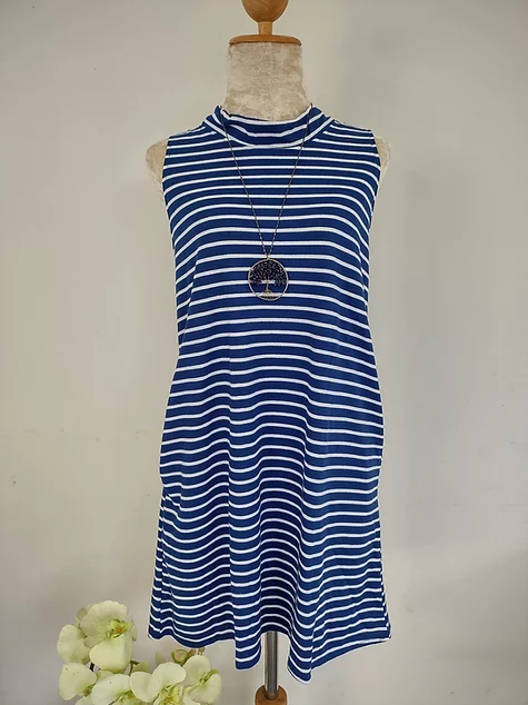 Dress - Bow Tie Neck