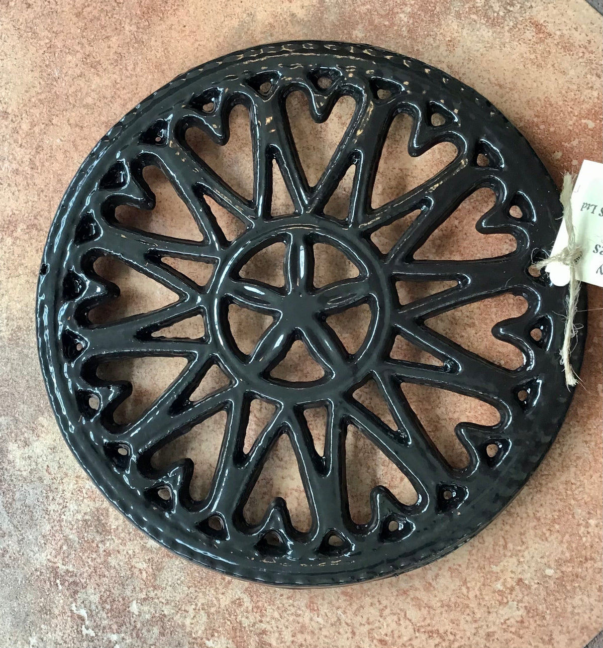 Trivet - Black Sunburst