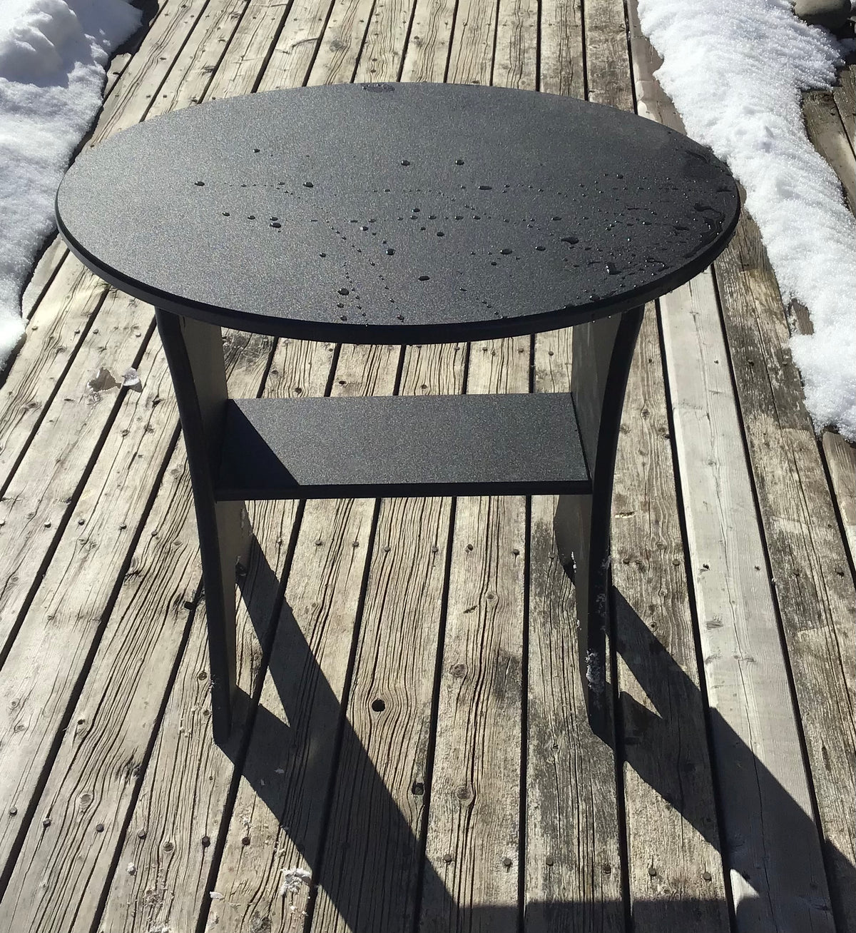 Beaver Springs - Oval Side Table - Black